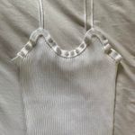 Boutique White Ribbed Tank Photo 0