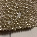 Vintage 1980s VIE by VICTORIA ROYAL Faux Pearl Mock Neck Top Size S White Photo 8