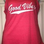 Bobbie & Brooks Bobbie Brooks Sz M Good Vibes Racer Back Tank Top NEW NWT Photo 0