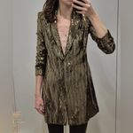 ZARA  Gold Blazer dress large Photo 3