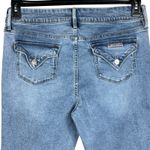 Hudson Jeans Hudson SZ 14 Straight Jeans Button-Flap Pockets Zip-Fly Stretch Hi-Rise Blue Photo 4