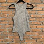 Gaze Women's Leopard Animal Print High Neck Sleeveless Stretch Tank‎ Bodysuit M Tan Size M Photo 2