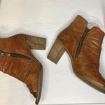 Paul Green Soft Leather Peep Toe Heeled Booties Photo 9