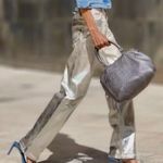 ZARA NWT  The Boy Boy Fit Silver Relaxed Fit Straight Leg Mid Waist Jeans Photo 4