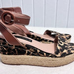 Steven By Steve Madden Steven‎ by Steve Madden Leopard Print Wedge Heels Espadrilles  size 6.5 Photo 0