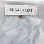 Sugar Lips Beautiful black and white roses cold shoulder long sleeve dress size medium Photo 7