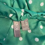 ASOS Maternity Green Cami Plunge Midi Dress Blouson Top Polka Dot size 16 Photo 9