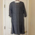 Flax  Lagenlook 3/4 Length Sleeve Linen Midi Dress Photo 1