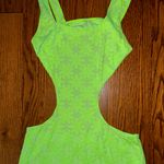Lovers + Friends In My Moment Mini Dress Size XS Bodycon Cutouts Neon Green Photo 2