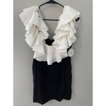 STAUD New  Kiara off-shoulder ruffled minidress Size 14 Photo 2