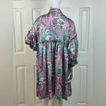 Beulah  Colorful Paisley Button-Up Dress One Size.  E2 Photo 9