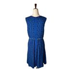 Matilda Jane Royal Blue Violets Are Blue Floral Print Sleeveless Dress Size 10 Photo 3