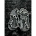 Athletic Works Women's  Strappy Sandal Flat Toe Loop Black & White Size 9 Photo 3