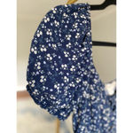 Altar'd State Altar’d State Romper Smocked Ditsy Floral Puff Sleeve Cottagecore Summer Spring Photo 6