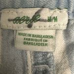 Aerie pull on stretchy tie waist blue & white striped shorts Photo 3