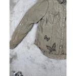 Holding Horses Anthropologie  Button Down Shirt Butterfly Embroidered Sz‎ 12 West Photo 14
