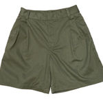 NWT Tna Aritzia olive green high waisted pleated shorts sz 2 Photo 0