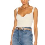 KHAITE  Yves Ribbed Bodysuit Ivory Size L Photo 3