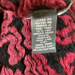 Johnston & Murphy Johnston Murphy Pink Red Black Woven Knit Scarf Fringe 11x35 Photo 4