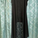Cha Cha Vente Low High Black Silky Lacey Back Blouse 3xl Photo 4