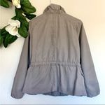 Gap Gray Utility Military Cinch Waist Jacket Coat XS Photo 6