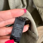 EXPRESS Olive Green Gray Stretchy Open Collared Cardigan Sweater M Photo 4