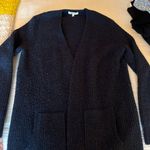 Madewell Navy Long Cardigan Sweater Photo 2