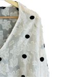 ZARA Women’s polka dots Textured Weave Top Photo 2