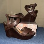 Gianni Bini women’s size 9 “nutty” leather platform shoes new without tags Photo 2