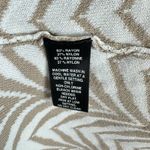 Black Saks Fifth Avenue NWT Tan Cream Cap Sleeve Knit Knee Length Dress Size XL Photo 5