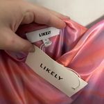 Likely NWT  Vittoria Tie Dye Satin Midi Dress Pink Violet Size 6 Photo 4