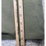 NWT Monrow Green Long Sleeve Ribbed V Neck Pullover Size XS New Women's Photo 5