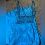 Cinderella  Blue Beaded Maxi Dress Photo 6