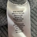 T Tahari Women's Gray Waffle Knit Dolman Sleeve Crew Neck Crop Sweater Top Sz M Photo 3