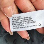 Ava & Viv  Hunter green silk blouse w, black floral print. Photo 2