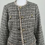 Dennis Basso Tweed Jacket with Pockets Brown/Gold Size 4 NWT Photo 1