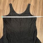 Eileen Fisher  100% Irish‎ Linen bustle hem Dress Sleeveless Black Petite Size PL Photo 12