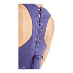 Maeve Anthropologie size small blue corset back maxi dress halter Photo 13