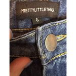 Pretty Little Thing  Cheeky Ripped Mom High Waisted Straight Blue Jeans Size 6 Photo 2