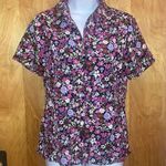 Elementz Floral  Button Down Shirt Size Small Photo 0