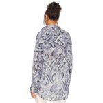 Indah Como Oversize Button Up Shirt in Imagine Blue Small New Womens Blouse Photo 1