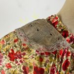 Anthropologie  Tiny Floral Capped Sleeve Top Photo 3