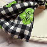 Kate Spade Bikini Sandal in Rad Green New Gingham Jacquard Photo 2