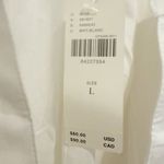 Anthropologie PILCRO  The Tatum Flutter Sleeve Henley Blouse White Poplin NWT Photo 6