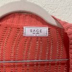 Sage  the label cable knit faux wrap sweater Photo 1