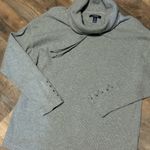 CHAPS  gray thermal cowl neck sweater size medium Photo 0