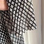 Chico's Easywear Drape Front Cardigan Size XL Black White Lightweight Office Work Photo 4