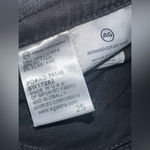 AG Adriano Goldschmied Adriano Goldschmied Raw Hem Stilt Crop Black Wash Cigarette Crop Jeans Size 25 Photo 5
