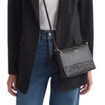 Kate Spade New York Flash Black Crossbody Sparkled Glitter Leather Bag Chic NWT Photo 0