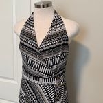 White House | Black Market black and tan halter maxi dress sz 6 Photo 2